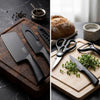 Premium BUCK-1™ 5-Piece Matte Black Kitchen Knife Set